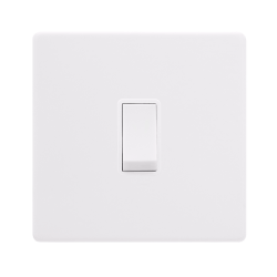 20A DOUBLE POLE SWITCH - POLAR WHITE COVER PLATE -