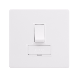 13A SWITCHED FUSED CONNECTION UNIT - POLAR WHITE C