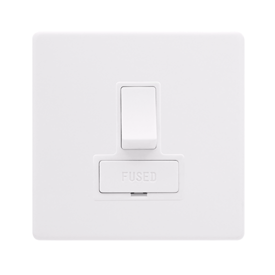 13A SWITCHED FUSED CONNECTION UNIT - POLAR WHITE C
