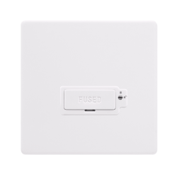 13A LOCKABLE  FUSED CONNECTION UNIT - POLAR WHITE