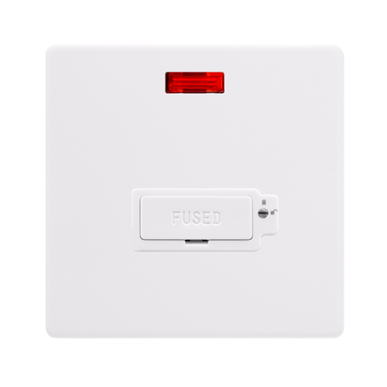 13A LOCKABLE  FUSED CONNECTION UNIT WITH NEON - PO