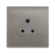 5A ROUND PIN SOCKET - STAINLESS STEEL COVER PLATE