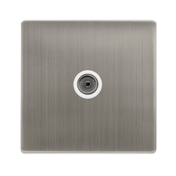 SINGLE NON-ISOLATED COAXIAL OUTLET - STAINLESS STE