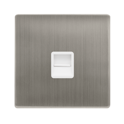 SINGLE TELEPHONE SECONDARY OUTLET - STAINLESS STEE