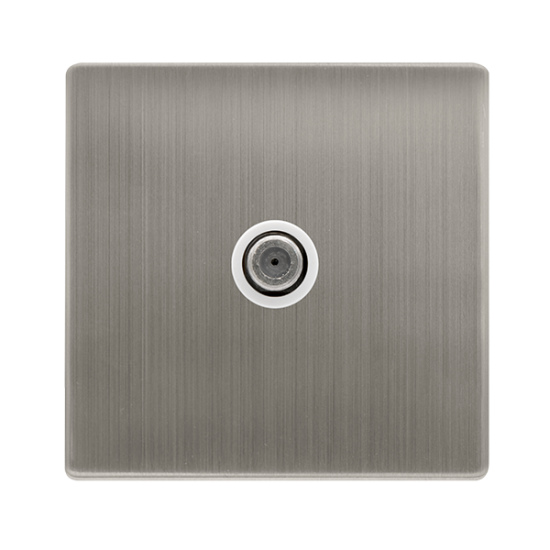 NON-ISOLATED SINGLE SATELLITE OUTLET - STAINLESS S