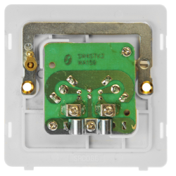 TWIN ISOLATED COAXIAL OUTLET - STAINLESS STEEL COV
