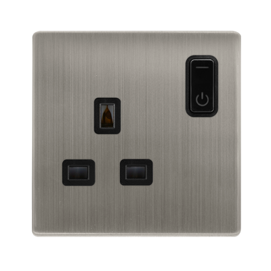 Scolmore ClickSmart 13A 1G RF SMART SOCKET DEFINITY SS BK