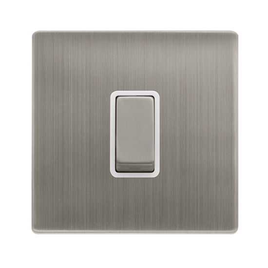 10AX INGOT 1 GANG 2 WAY SWITCH - STAINLESS STEEL C