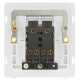 10AX INGOT 2 GANG 2 WAY SWITCH - STAINLESS STEEL C