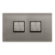 10AX INGOT 4 GANG 2 WAY SWITCH - STAINLESS STEEL C