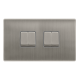 10AX INGOT 4 GANG 2 WAY SWITCH - STAINLESS STEEL C