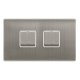 10AX INGOT 4 GANG 2 WAY SWITCH - STAINLESS STEEL C