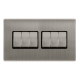 10AX INGOT 6 GANG 2 WAY SWITCH - STAINLESS STEEL C