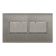 10AX INGOT 6 GANG 2 WAY SWITCH - STAINLESS STEEL C