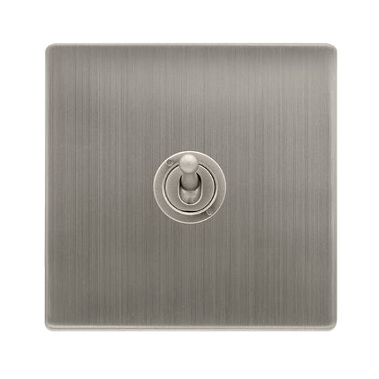 10AX 1 GANG 2 WAY TOGGLE SWITCH - STAINLESS STEEL