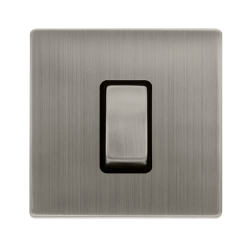 50A INGOT 1 GANG DOUBLE POLE SWITCH -  STAINLESS S