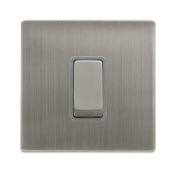 50A INGOT 1 GANG DOUBLE POLE SWITCH -  STAINLESS S