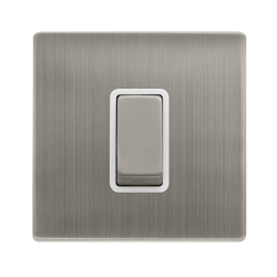 50A INGOT 1 GANG DOUBLE POLE SWITCH -  STAINLESS S