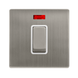 50A INGOT 1 GANG DOUBLE POLE SWITCH WITH NEON -  S