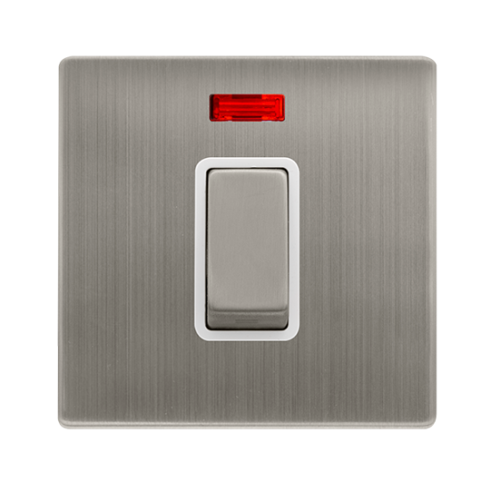 50A INGOT 1 GANG DOUBLE POLE SWITCH WITH NEON -  S