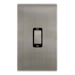 50A INGOT 2 GANG DOUBLE POLE SWITCH -  STAINLESS S