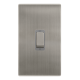 50A INGOT 2 GANG DOUBLE POLE SWITCH -  STAINLESS S