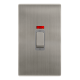 50A INGOT 2 GANG DOUBLE POLE SWITCH WITH NEON -  S