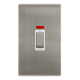 50A INGOT 2 GANG DOUBLE POLE SWITCH WITH NEON -  S