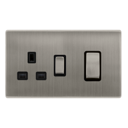 50A INGOT DOUBLE POLE SWITCH WITH 13A DOUBLE POLE