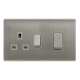 50A INGOT DOUBLE POLE SWITCH WITH 13A DOUBLE POLE