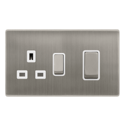 50A INGOT DOUBLE POLE SWITCH WITH 13A DOUBLE POLE