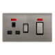 50A INGOT DOUBLE POLE SWITCH WITH 13A DOUBLE POLE
