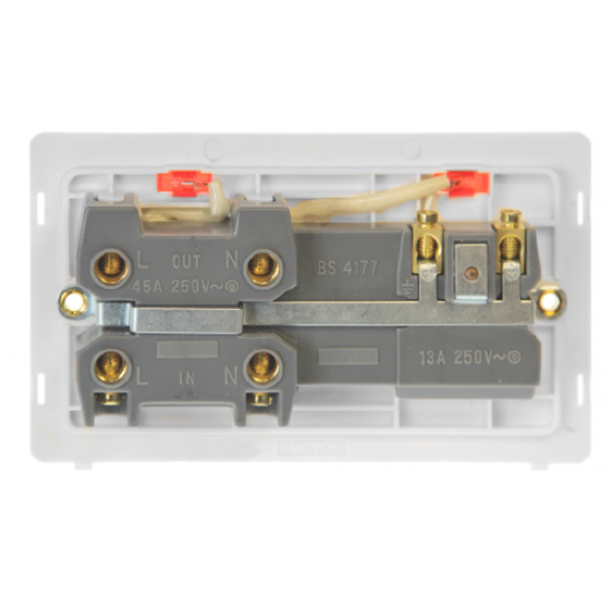 50A INGOT DOUBLE POLE SWITCH WITH 13A DOUBLE POLE