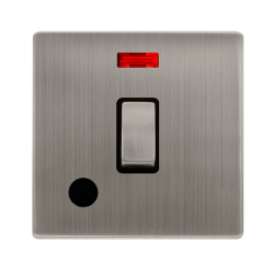 20A INGOT DOUBLE POLE SWITCH WITH NEON & FLEX OUTL