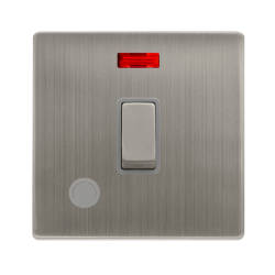 20A INGOT DOUBLE POLE SWITCH WITH NEON & FLEX OUTL