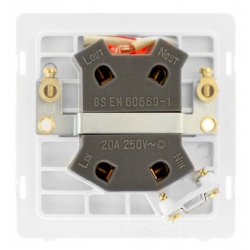 20A INGOT DOUBLE POLE SWITCH WITH NEON & FLEX OUTL