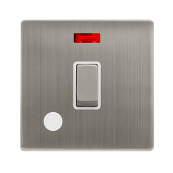 20A INGOT DOUBLE POLE SWITCH WITH NEON & FLEX OUTL