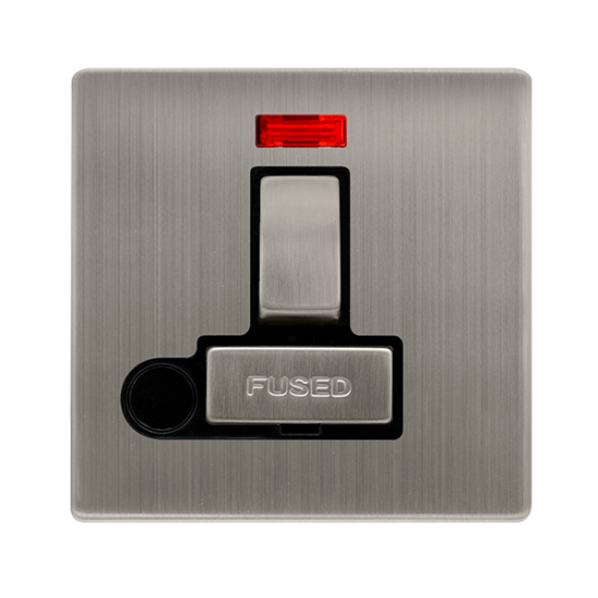 13A INGOT SWITCHED FUSED CONNECTION UNIT WITH NEON