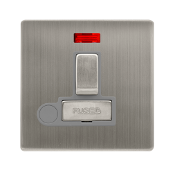 13A INGOT SWITCHED FUSED CONNECTION UNIT WITH NEON
