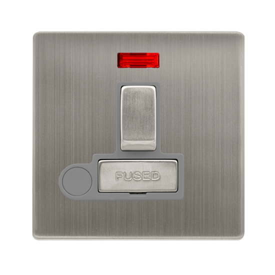13A INGOT SWITCHED FUSED CONNECTION UNIT WITH NEON