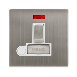 13A INGOT SWITCHED FUSED CONNECTION UNIT WITH NEON
