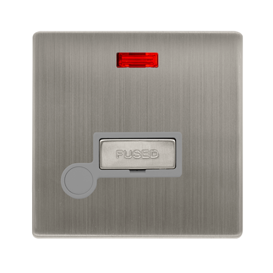 13A INGOT FUSED CONNECTION UNIT WITH NEON & OPTION