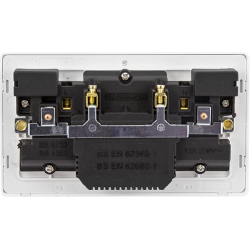13A INGOT 2 GANG SWITCHED SOCKET WITH 2.1A USB OUT