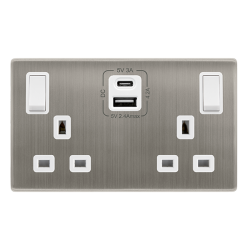 13A INGOT 2 GANG SWITCHED SAFETY SHUTTER SOCKET WI