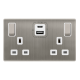 13A INGOT 2 GANG SWITCHED SAFETY SHUTTER SOCKET WI