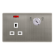 13A 1 GANG DOUBLE POLE KEY LOCKABLE SOCKET WITH NE