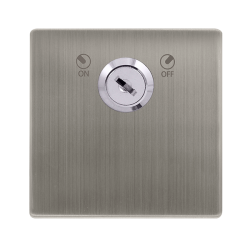 20A DOUBLE POLE KEY LOCKABLE SWITCH - STAINLESS ST
