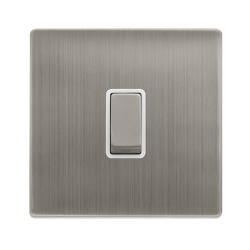 20A INGOT DOUBLE POLE SWITCH - STAINLESS STEEL COV