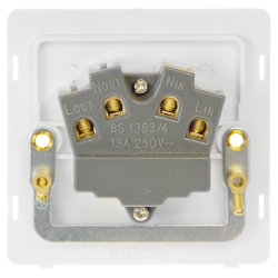13A INGOT FUSED CONNECTION UNIT - STAINLESS STEEL