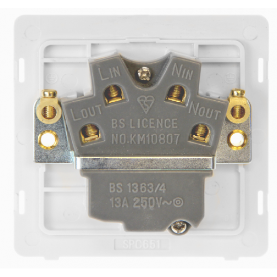 13A INGOT SWITCHED FUSED CONNECTION UNIT - STAINLE